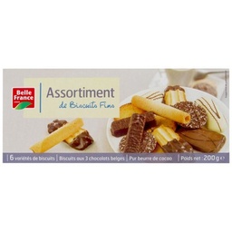 [002600] ASSORTIMENT BISCUITS FINS 6 VARIETES BF ETUI 200 G