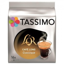 [059162] TASSIMO L OR CAFE LONG CLASSIQUE CAFE EN DOSETTES X 16 - 104 GR