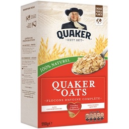 [083089] Quaker Oats Flocons d'avoine complète 550 g