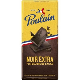 [104984] EXTRA DARK CHOCOLATE BARS 200G POULAIN