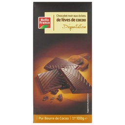 [100081] BAR W 72% OF DARK CHOCOLATE + CHIPS BF  100G