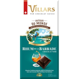 [104166] DARK CHOCOLATE RUM VILLARS 100G