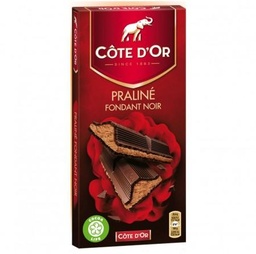[100560] BLOCK OF DARK PRALINE 200G C. OR