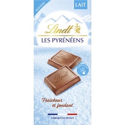 [118786] LINDT Tablette de chocolat LES PYRENEENS Lait 150g