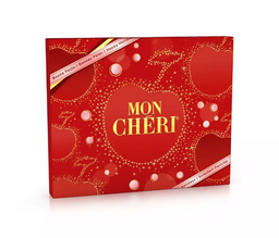 [891887] MON CHERI CERISE BONBONS DE CHOCOLAT NOIR FOURRES CERISE ET LIQUEUR BOITE DE 25 BOUCHEES