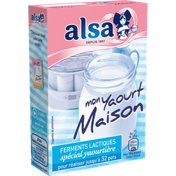 [150045] Yaourt Maison Ferments Lactiques alsa 4 sachets 8g