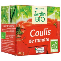 [280248] JARDIN BIO / COULIS DE TOMATE BIO* / BRIQUE TETRA DE 500gr