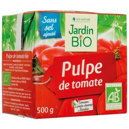 [280289] JARDIN BIO / PULPE DE TOMATE BIO* / BRIQUE TETRA DE 500ML