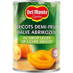 [353508] 1X2 CANNED SYRUP APRICOTS D.MONTE