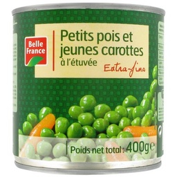 [469544] PETIT POIS CAROTTE ETUVE EF BF BOITE OF 1/2 400 G