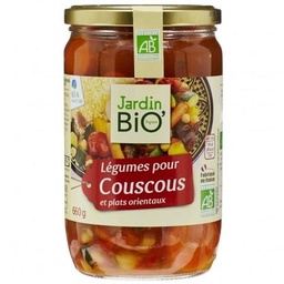 [541409] JARDIN BIO / LEGUMES POUR COUSCOUS BIO* / 660G / BOCAL VERRE