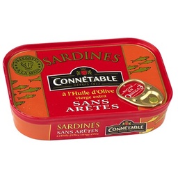 [507244] 1/6 Sardines à l'huile d'olive vierge extra 115g Connétable