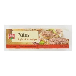 [530147] PATE DE FOIE X 2 ET DE CAMP X 1 SN BF BOITE 234 G