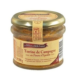 [529727] TERRINE DE CAMP PIMENT ESPELETTE DBF VERRINE 180 G