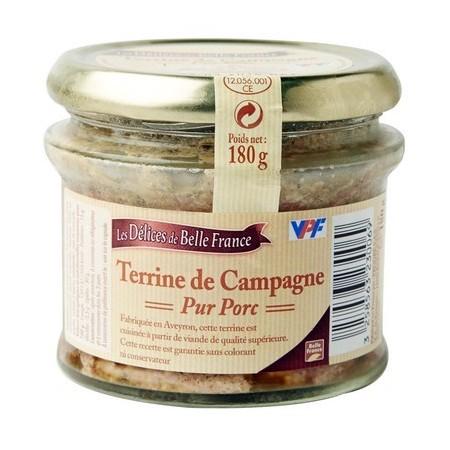 [529743] TERRINE DE CAMPAGNE AUX CEPES DBF VERRINE 180 G