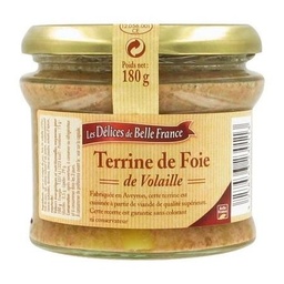 [531889] TERRINE DE FOIE VOLAILLE RAISINS DBF VERRINE 180 G