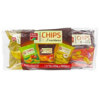 [544262] FLAVOURED CHIPS 6X30G BF