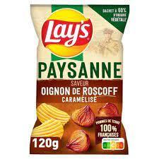 [614545] Lay's Paysanne saveur oignons de Roscoff caramélisé 120 g