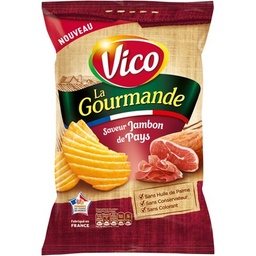 [548685] CHIPS LA GOURMANDE JAMBON DE PAYS 120 G