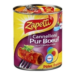 [539783] ZAPETTI Cannelloni Pur Boeuf 800g