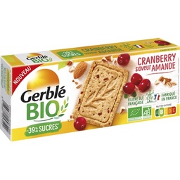 [770404] GERBLE BIO SABLE AMANDE CRANBERRY 132G