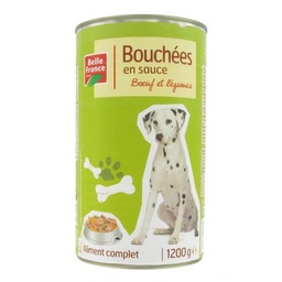 [573725] BOUCHEE SAUCE CHIEN BŒUF LEG BF BOITE 3/2 1200 G