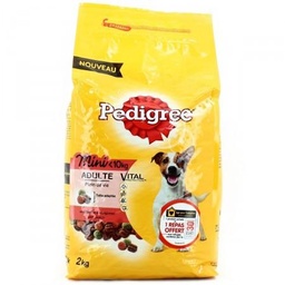 [543207] PEDIGREE ADULT MINI Croquettes au Boeuf Petit Chien Adulte inf10kg 2kg