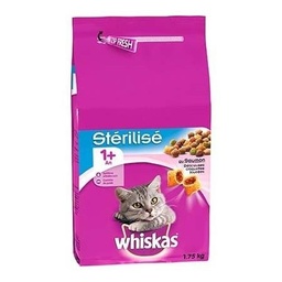 [555961] 1 75KG DRY FOOD CATS STER.SALMON.WH