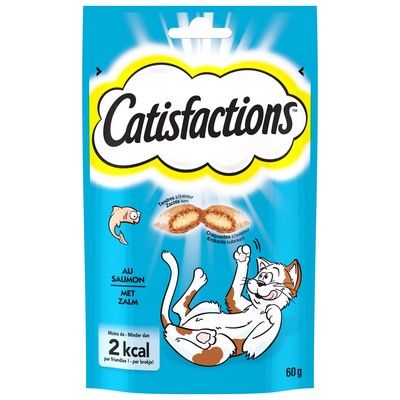 [561142] CATISFACTIONS Friandises au saumon pour chat et chaton 60g