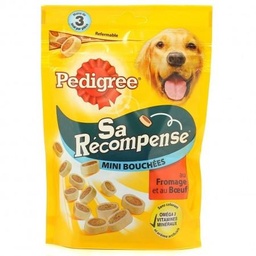 [514307] PEDIGREE Sa Récompense Mini Bouchées au boeuf et fromage pour chien 140g