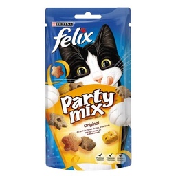 [560326] FELIX Party Mix Original : Poulet, Foie, Dinde - 60 g - Friandises pour chat