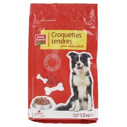 [557181] CROQUETTE TENDRE CHIEN BOEUF BF SAC 1.5 KG