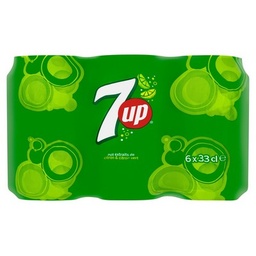 [601187] 7UP aux Extraits de citron & citron vert 6 x 33 cl