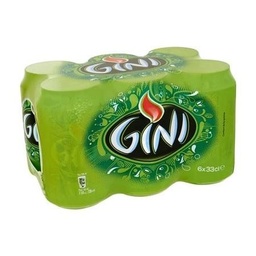 [600106]  6 FIZZY SODA CANS GINI 33CL EACH