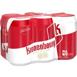[611624] Kronenbourg 6X33CL CAN KRONENBOURG 4.2 DEGRE ALCOOL