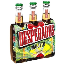 [596924] Desperados Mojito - Bière aromatisée à un spiritueux à base d'agave, Menthe, Citron vert - 3x33cl - 5.9°