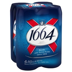 [790162] 1664 4X50CL CAN 1664 BARQ 24 5.5 DEGRE ALCOOL