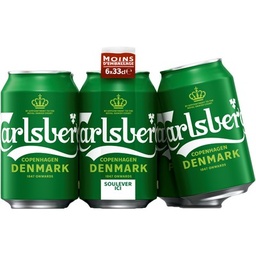 [661108] Carlsberg 6X33CL CAN CARLSBERG 5.0 DEGRE ALCOOL