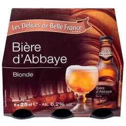 [633008] BIERE ABBAYE 6.2% DBF BOUTEILLE 6 X 25 CL