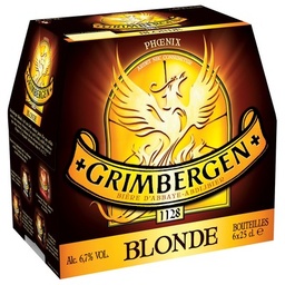 [608786] Grimbergen Bière d'Abbaye 6x25CL GRIMBERGEN BLONDE 6.7 DEGRE ALCOOL