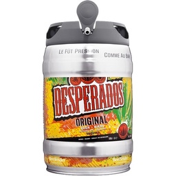 [501304] Desperados Original - Bière aromatisée à un spiritueux à base d'agave - Fût 5L -5.9°