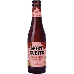 [768283] MORT SUBITE Lambic Kriek Bière Belge aromatisée cerise 33cl 4,5% Alc.