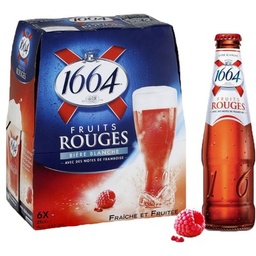 [611822] BLLE 6X25CL 1664 RED FRUIT	