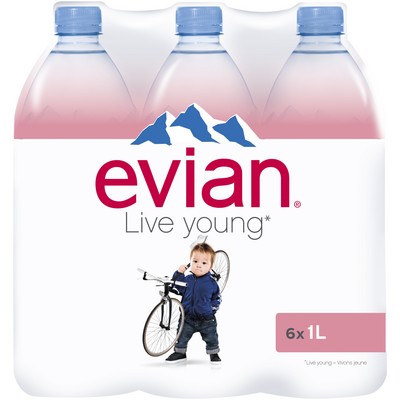 [599506] PET MINERAL WATER 1L EVIAN