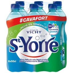 [612986] Eau Minérale Naturelle Gazeuse ST YORRE 6 x 0.50L