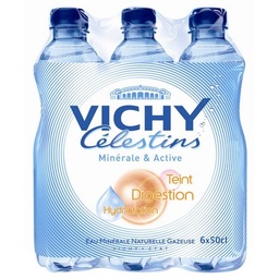 [612820] Eau Minérale Naturelle Gazeuse VICHY CELESTINS 6 x 0.50 L