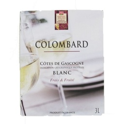 [652289] COTES DE GASCOGNE COLOMBARD BLANC BF BIB 3 L