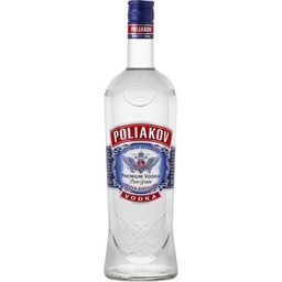 [643502] Vodka POLIAKOV Pure Grain Triple Distilled 1L 37.5°