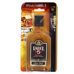 [641225] FLASK 20CL WHISKY LABEL 5