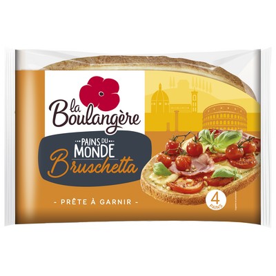 [596643] 4X BREAD BRUSCHETTA BOULANG